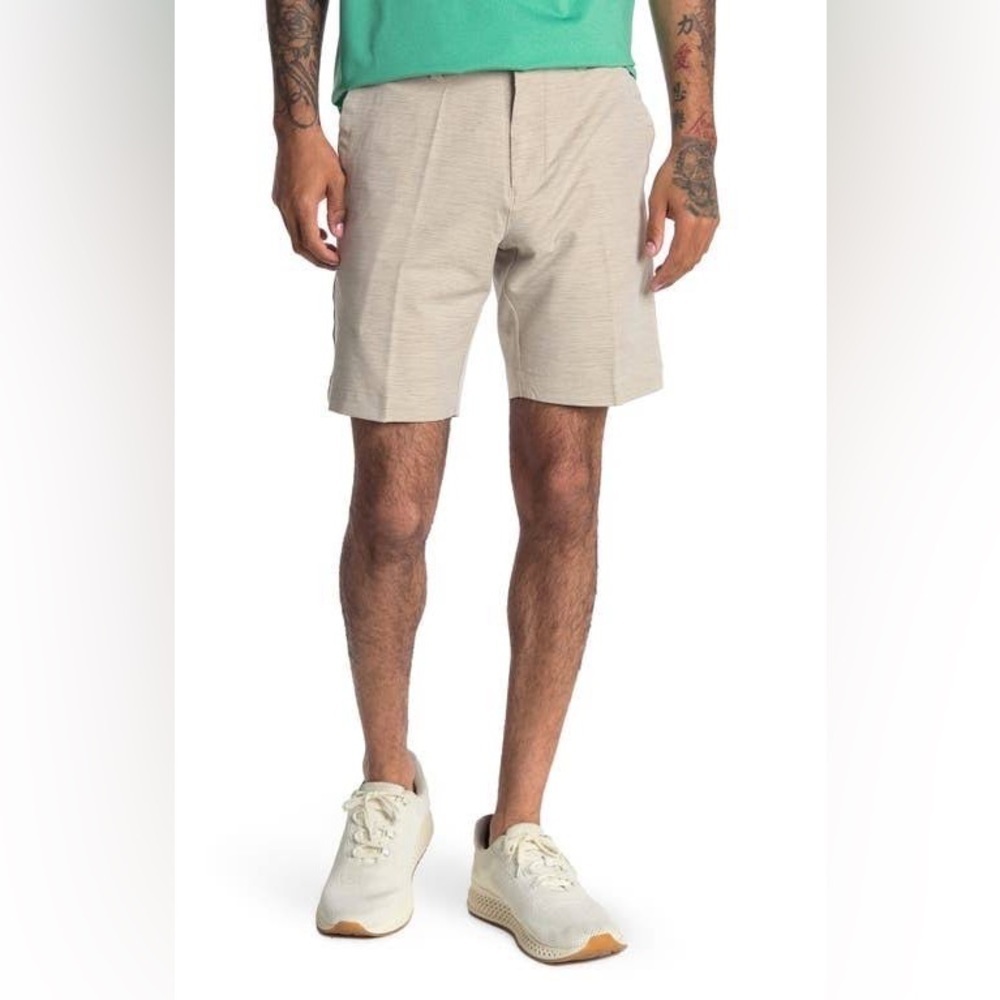 Callaway Golf 4-Way Stretch Melange Shorts in Khaki Size 38‎